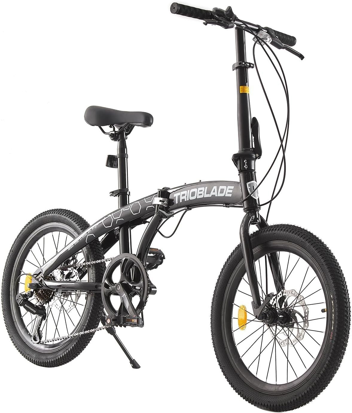 20” Folding Bike Lightweight Aluminum Frame 7-Speed Shimano Disc Brakes