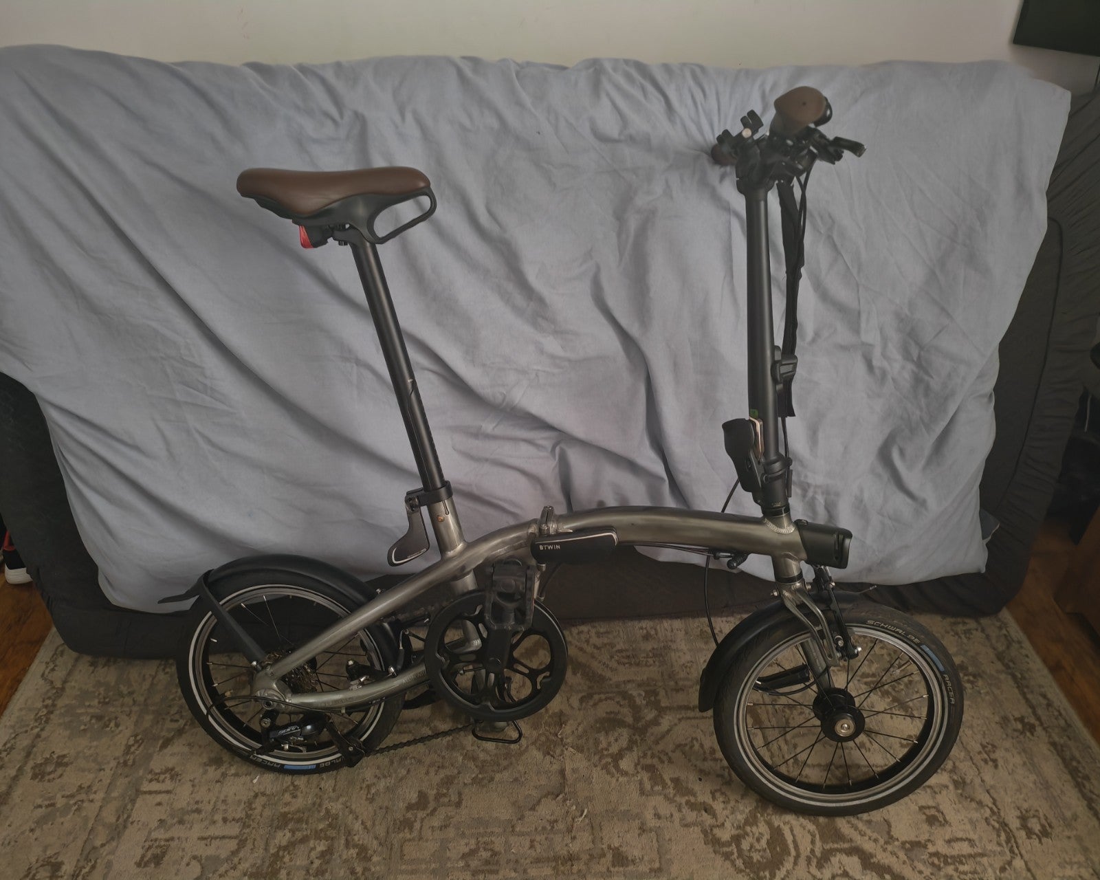 Btwin - Compact Folding Bike lite 1 Second Aluminium Cycle
