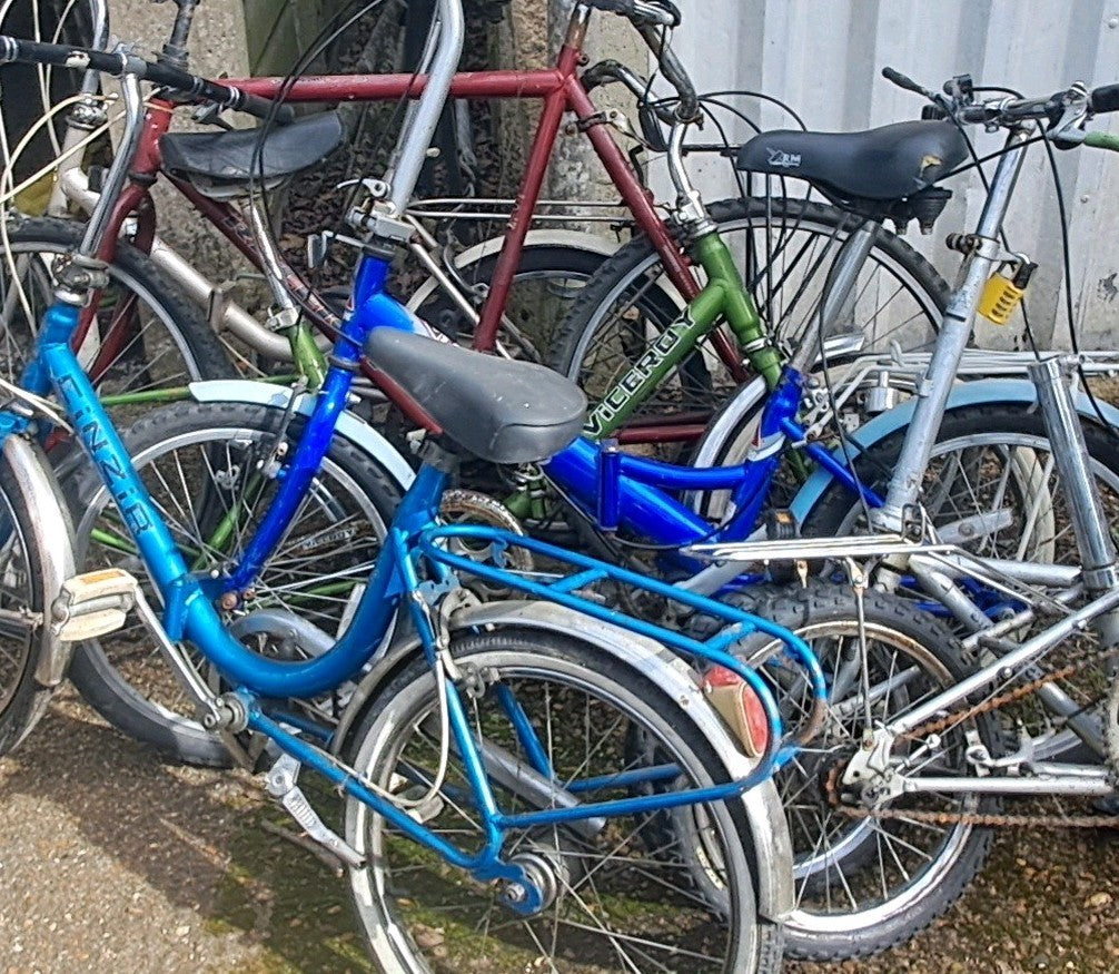 Job Lot, 10+ Vintage Bikes - Foldable - Spares or Repair.