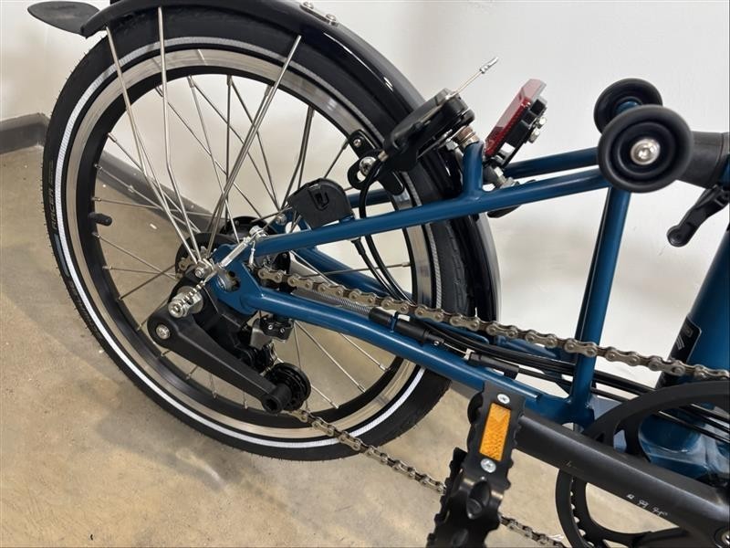 Brompton C Line 6 Speed 2024 Mid Handlebar Folding Bike - Ocean Blue