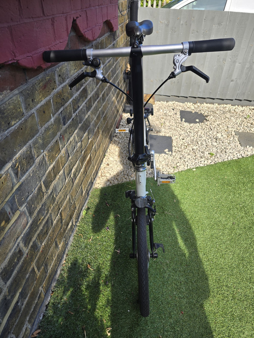 Brompton Folding Bike, Single Speed, S-Type flat  handlebars