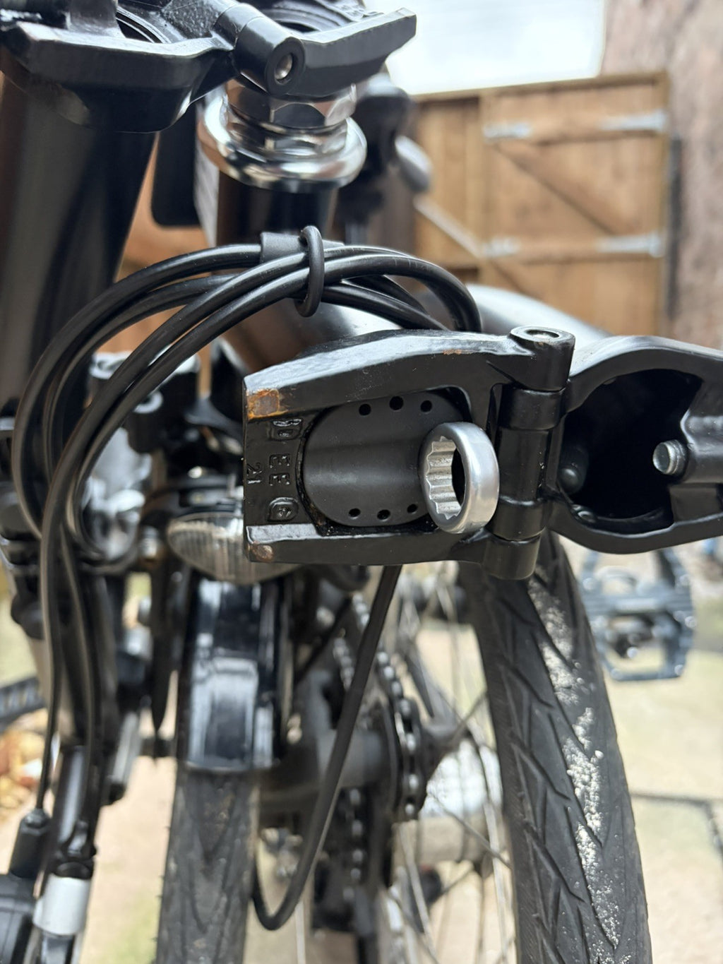 Brompton S6L Black Folding Bicycle 6 speed