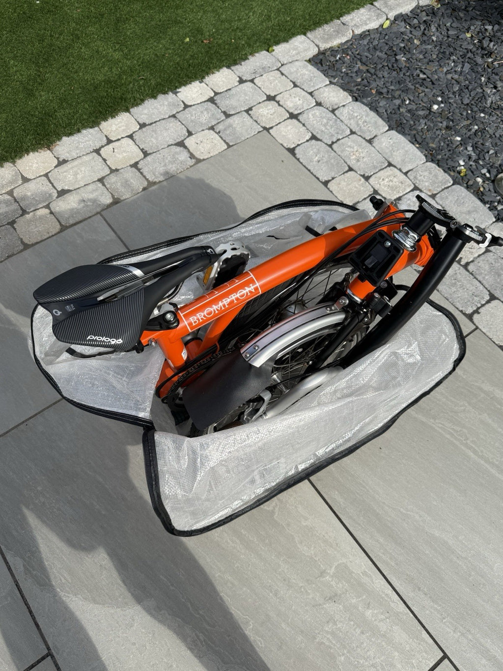 Brompton H6L Folding Bike Orange 16in Mudguards Reflectors Carry/Transport Bag