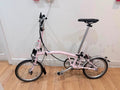 Brompton M3L Folding Bike – Pale Pink – 2014 Model – Made in England
