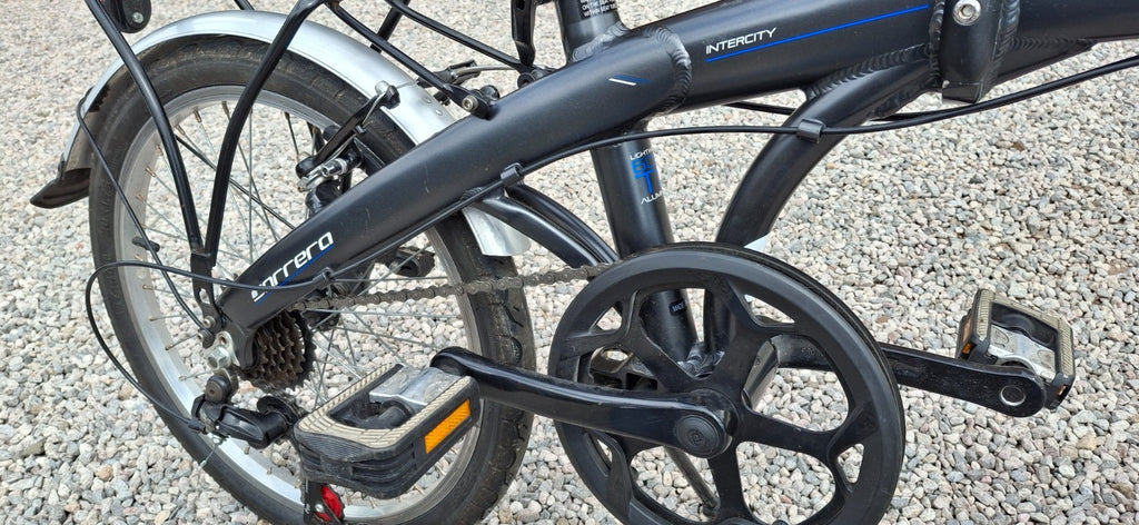 Carrera Intercity Folding Bike 20” Aluminium 6 Speed Rack Mudguards Excellent