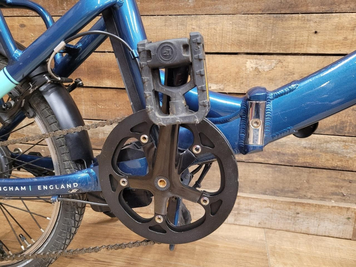 Raleigh Evo Electric Folding Bike 20 Inch Shimano Gears Blue No Battery