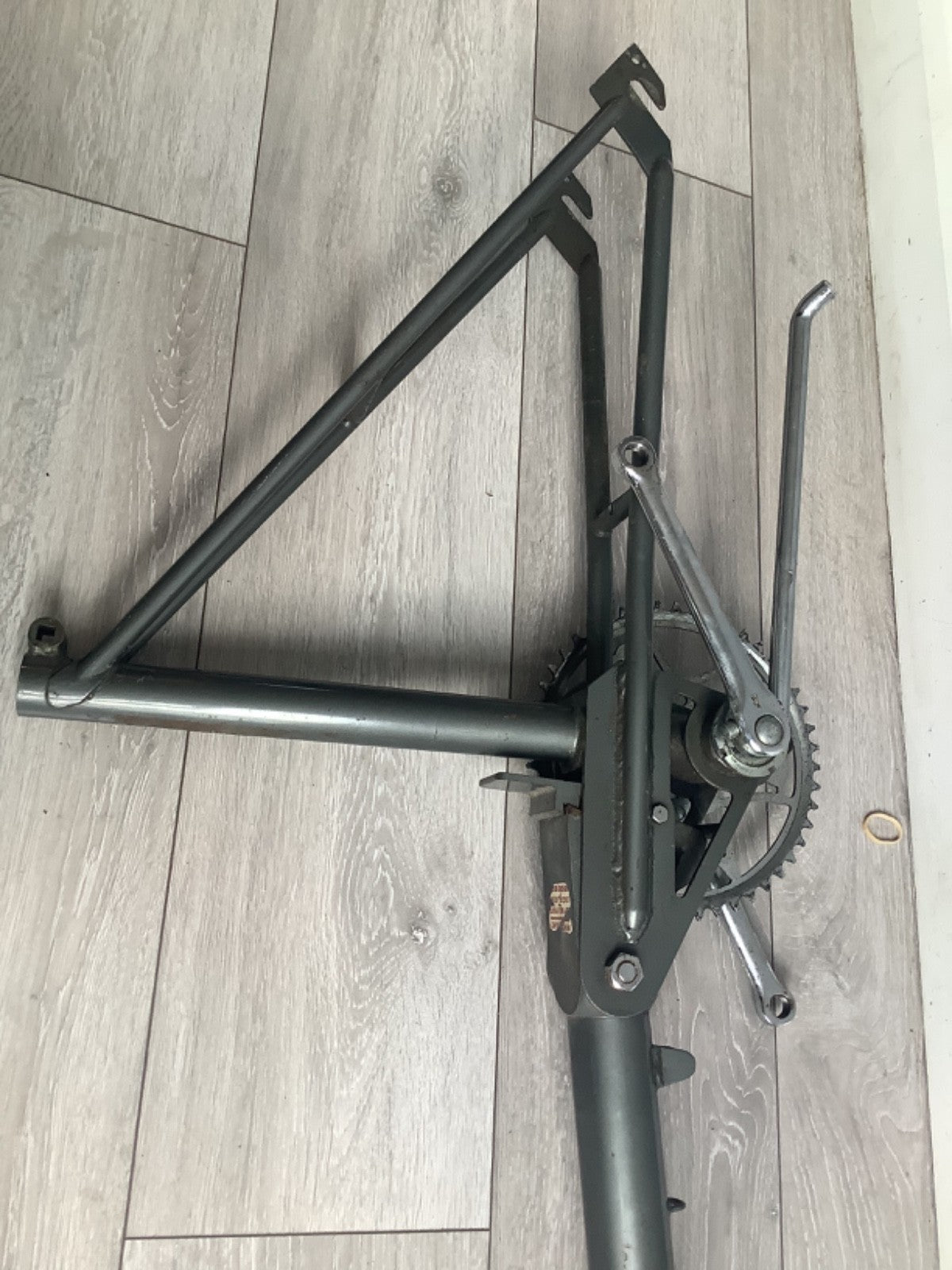 Rare grey 1966 rsw16 compact folding bike + crank + kickstand to restore project