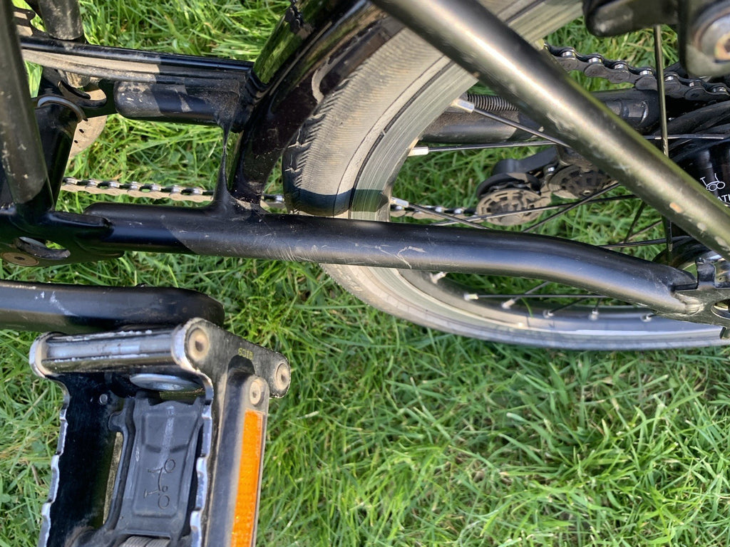 Brompton M6L, C-line, Folding 6 Speed, Bike Matt Black (2017), + Accessories