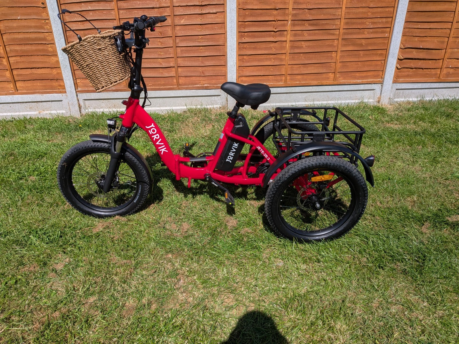 Jorvik Folding E L E C T R I C Tricycle.LATEST MODEL ,RIDA+ ,DELIVERY POSSIBLE,