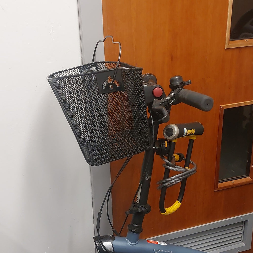 Decathlon Folding Bike With Basket And Kids Seat And Lock