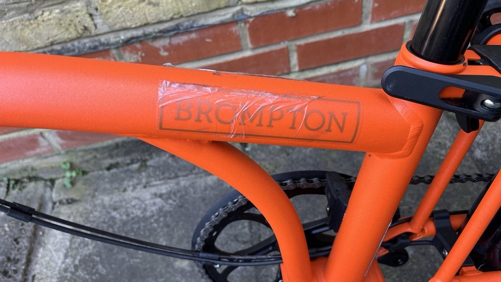 Brompton G Line 8-Speed Orange Folding Bike Brand New Never Used Large Handlebar