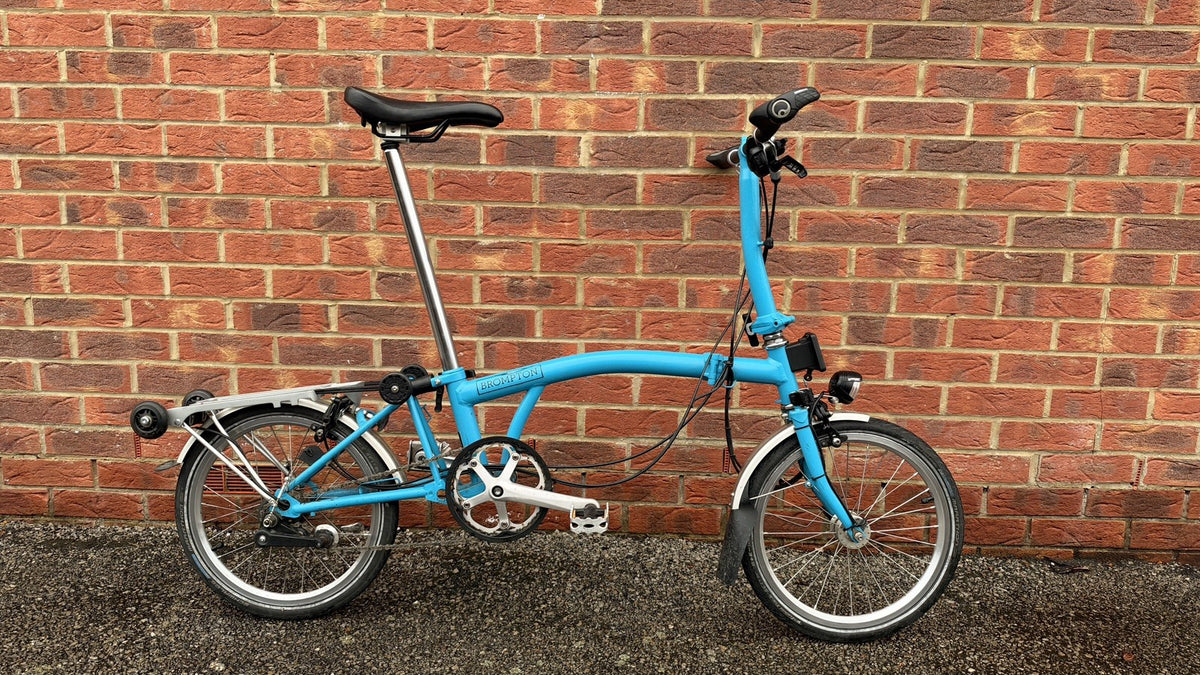 2016 brompton S3R 3 speed blue folding bike