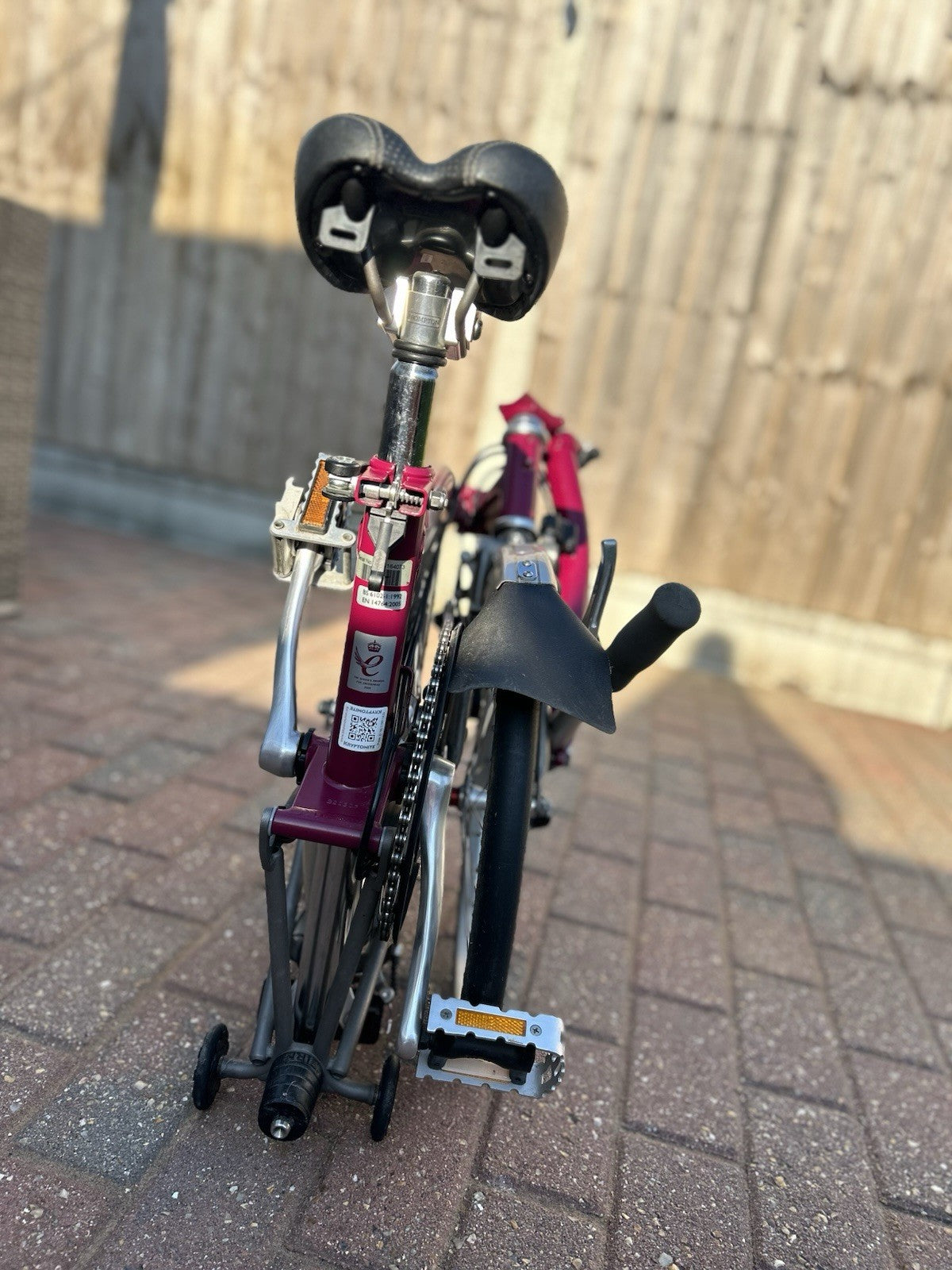 Brompton M6L-X Superlight Titanium – 6 Speed – Claret – 2011 Bike & Accessories