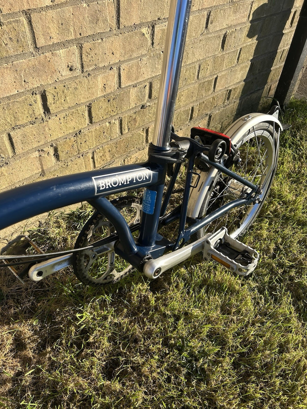 Brompton M3L Folding Bike 3-Speed, Blue