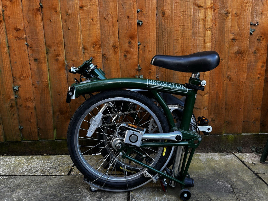 Brompton Folding Bike 3-Speed racing  green great condition