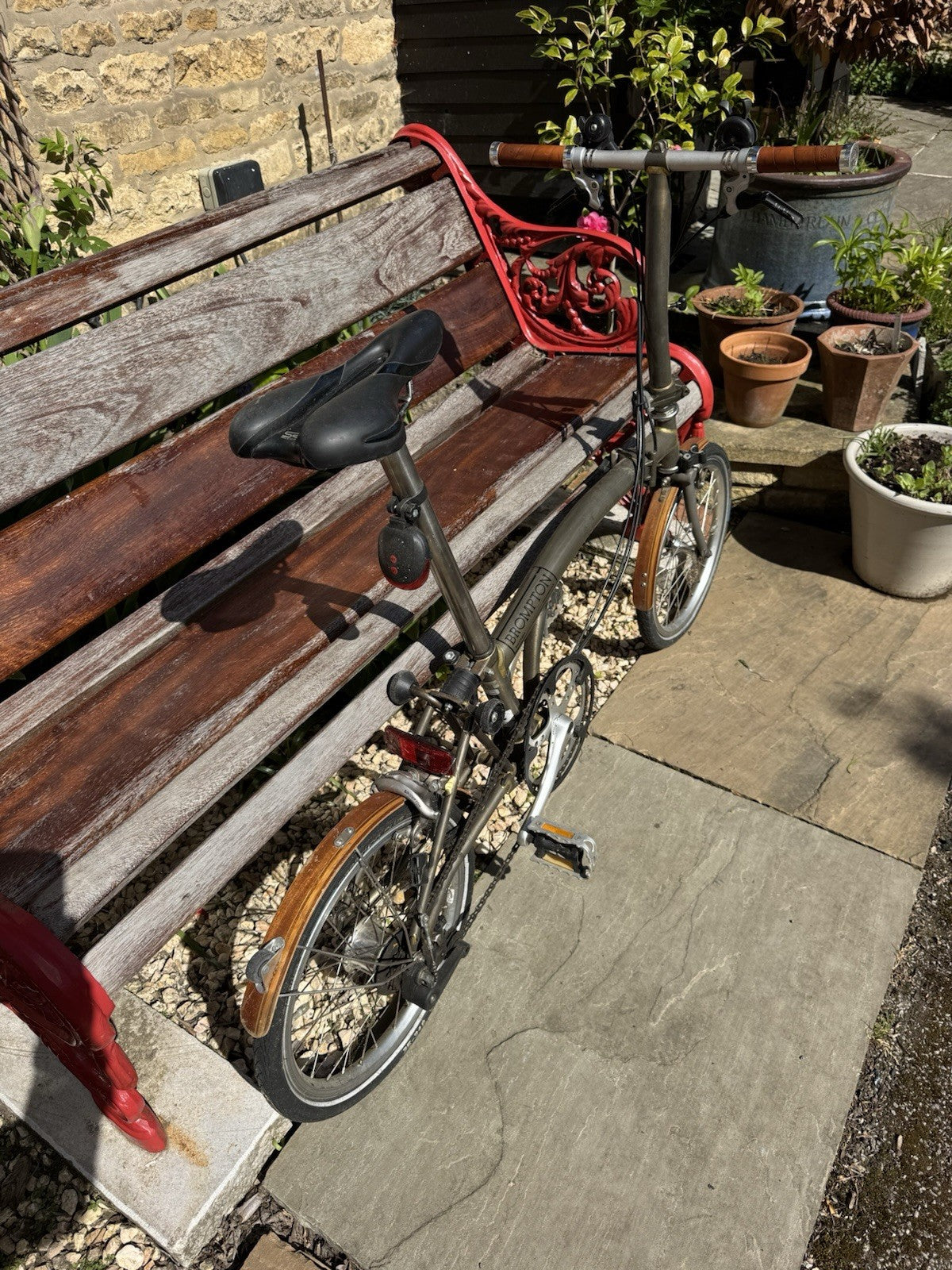 BROMPTON S6 In Raw Lacuer Colour 16” With Titanium Forks/seat Post
