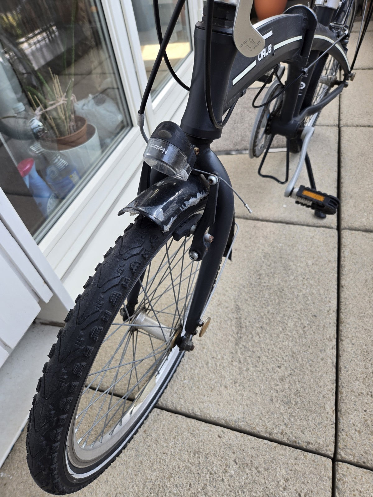 14kg Lightweight Alloy Folding City Commuting Bicycle - Black