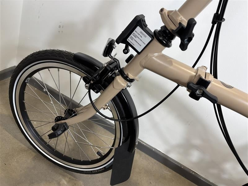 Brompton C Line 6 Speed 2024 Mid Handlebar Folding Bike - Dune Sand