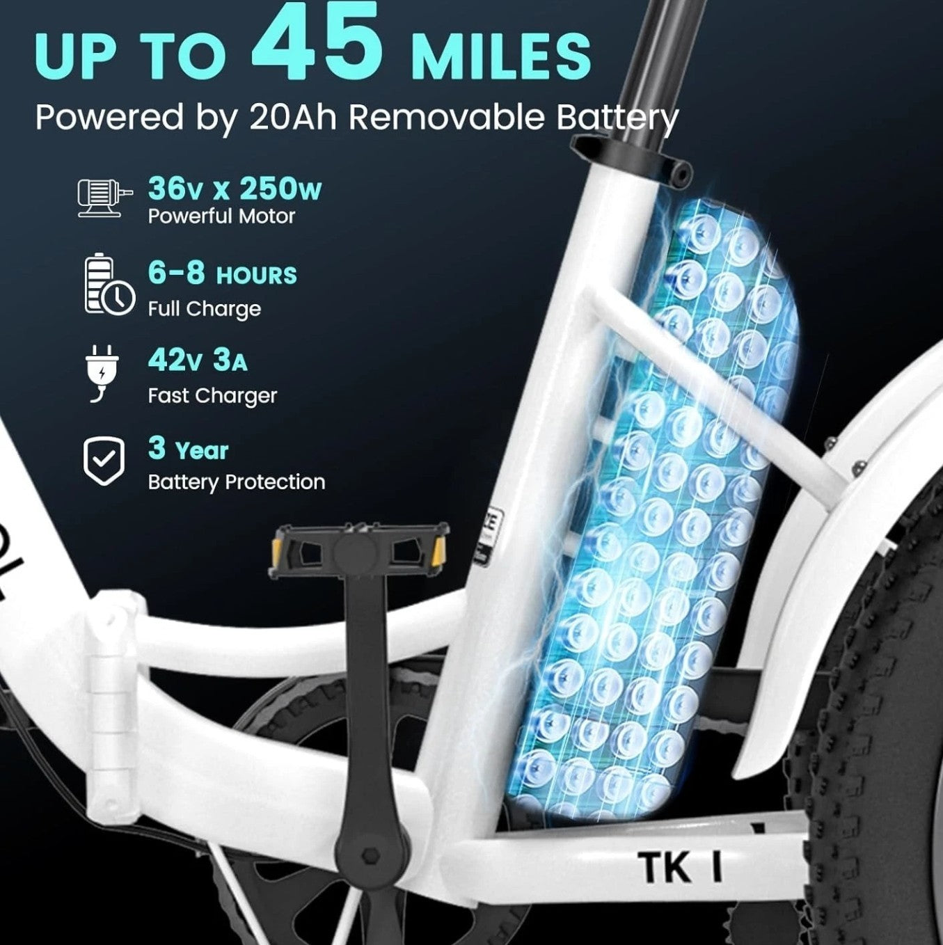 Electric Tricycle Folding Electric Trike MOONCOOL