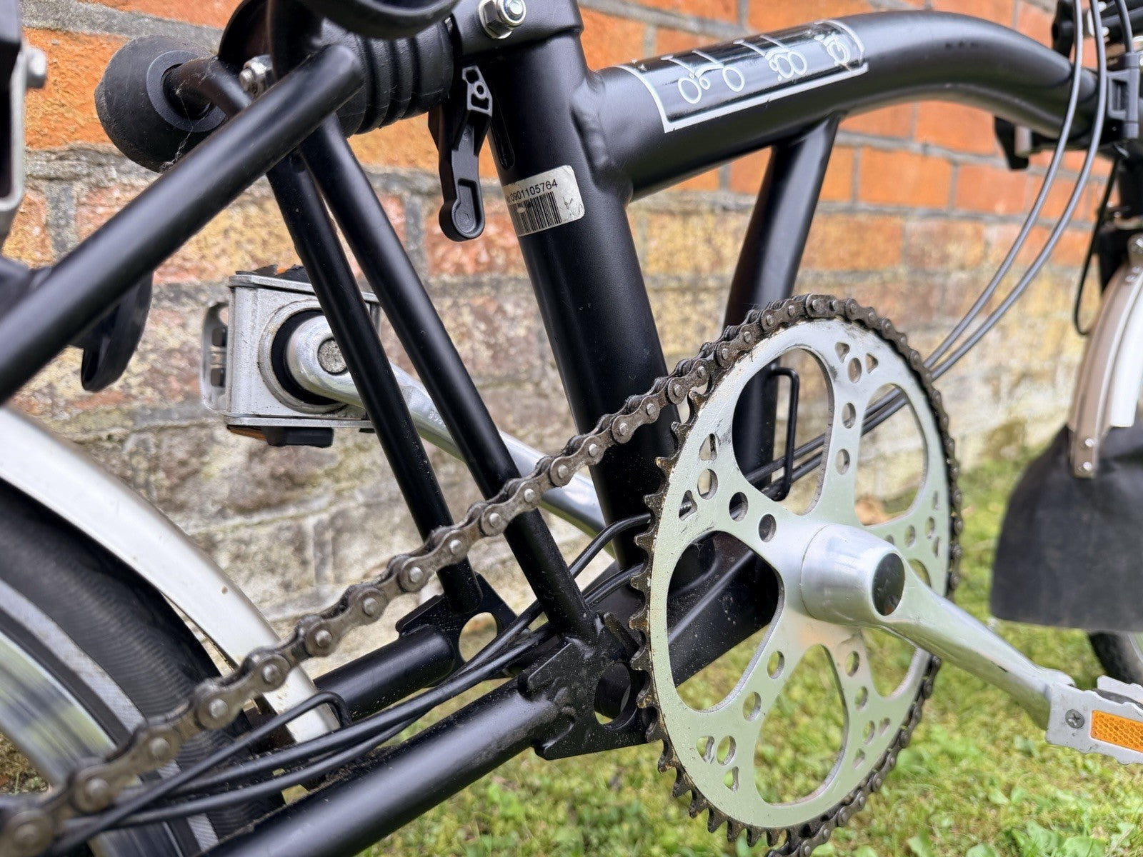 Brompton M3L Black Folding Bike, 3 Speed, Great Condition