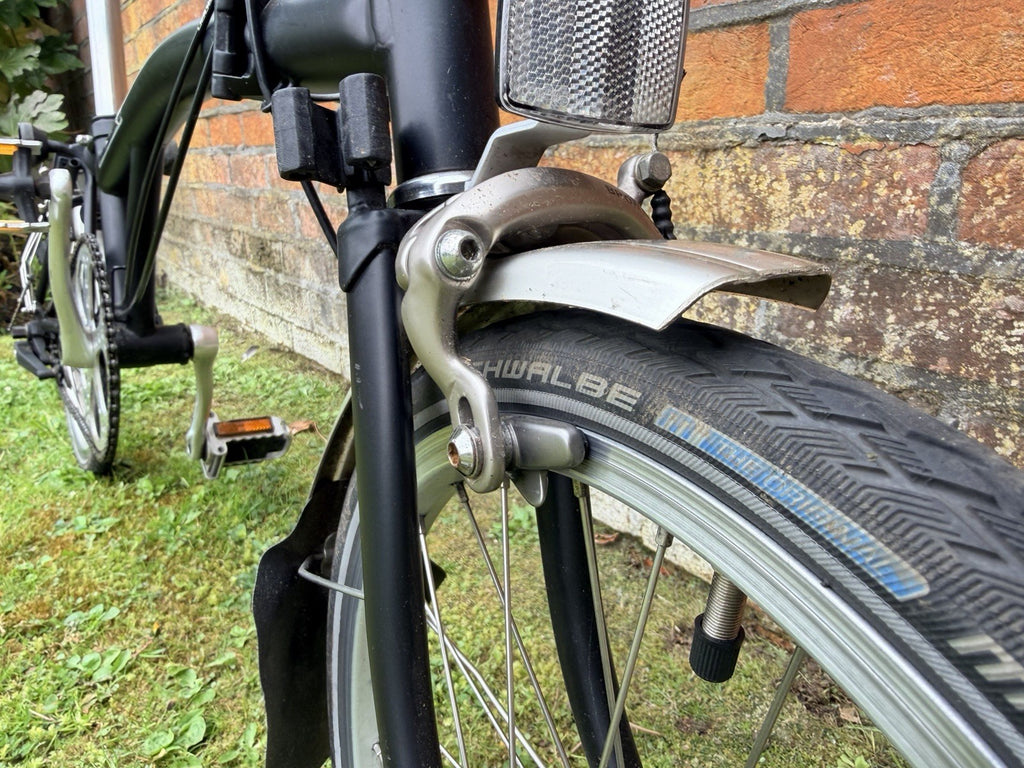 Brompton M3L Black Folding Bike, 3 Speed, Great Condition