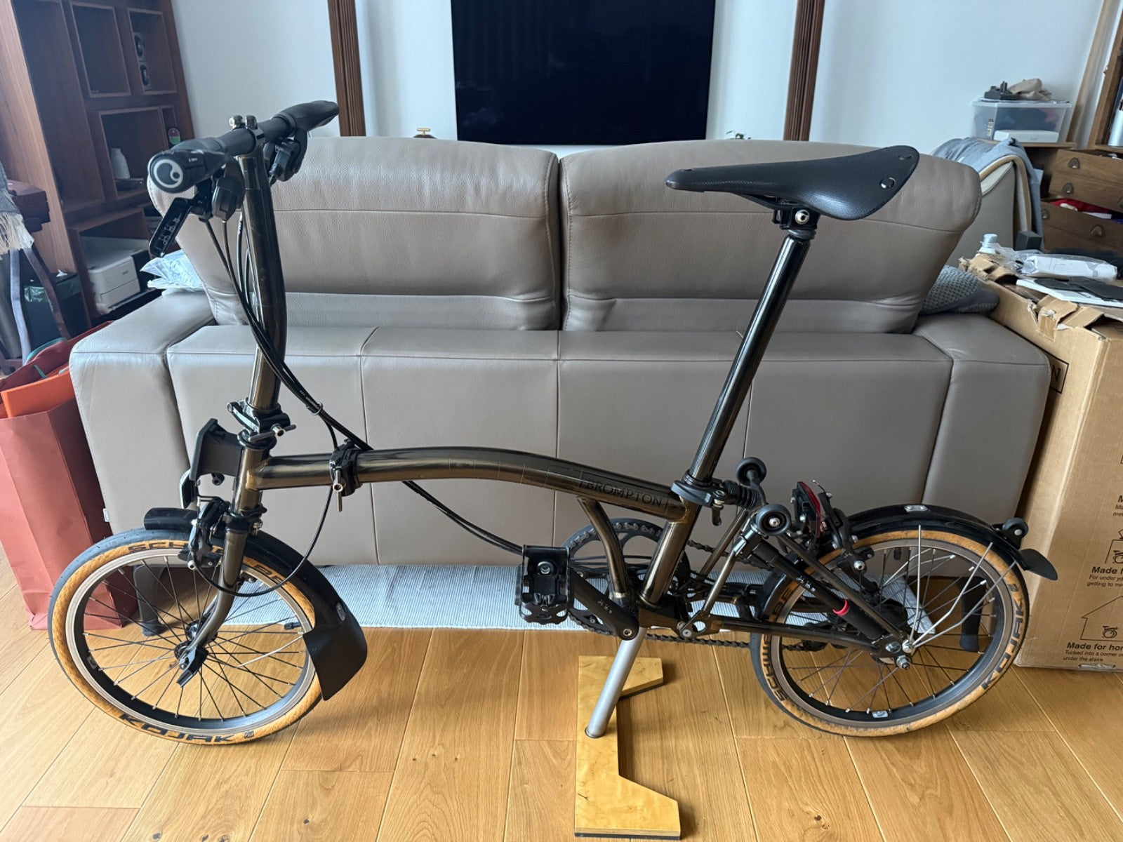 Brompton S6L – Black Lacquer – 6 Speed – Full PPF – Excellent Condition+Upgrades
