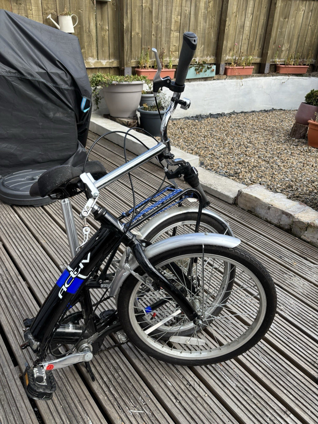 Raleigh Activ Fold 20in Folding Bike Derailleur V-Brake Mudguards Rear Carrier