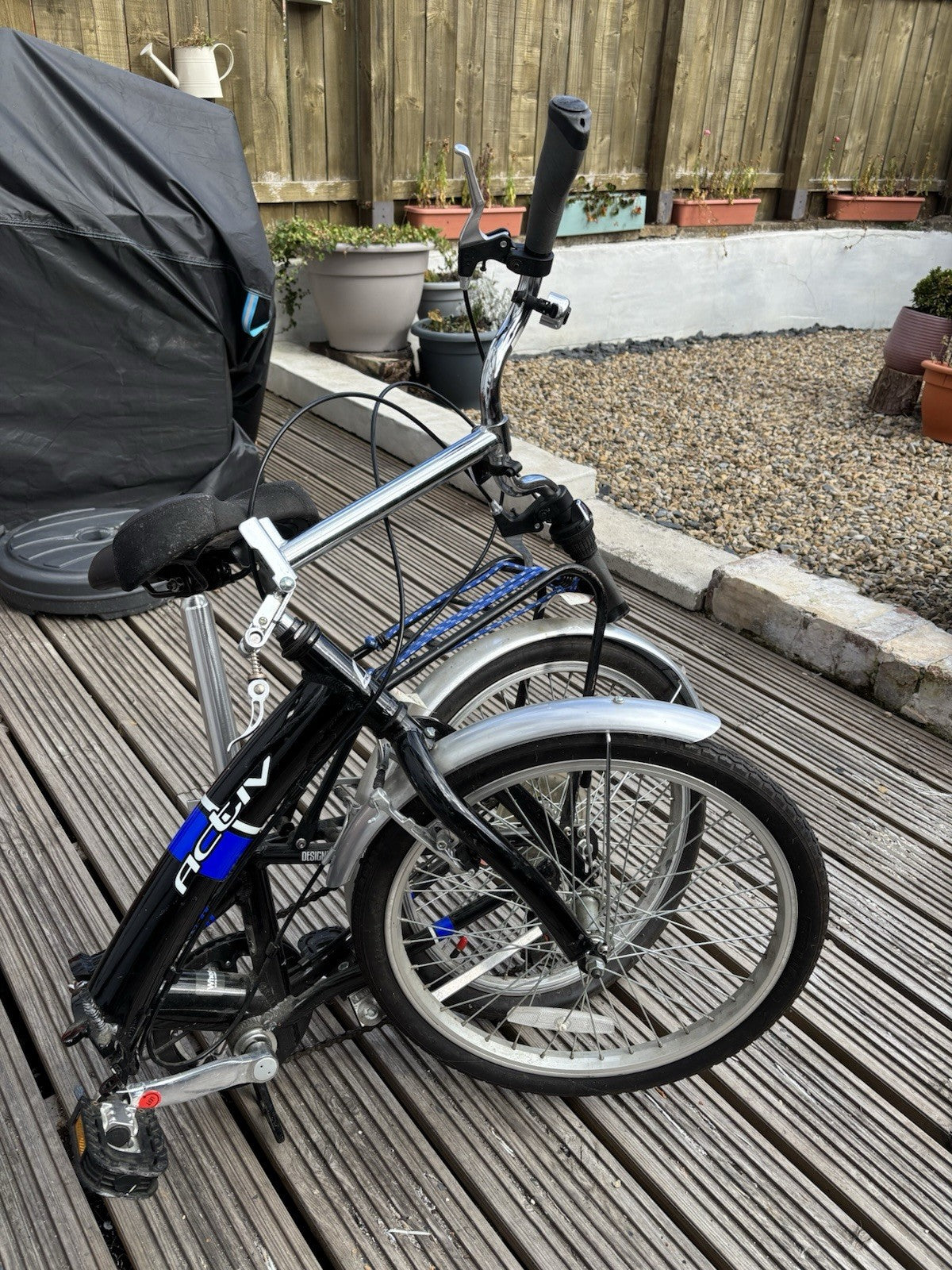 Raleigh Activ Fold 20in Folding Bike Derailleur V-Brake Mudguards Rear Carrier