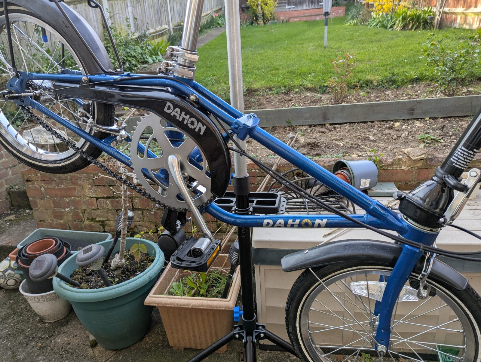 Vintage Dahon Classic III Folding Bike – 3-Speed Sturmey Archer (Blue)
