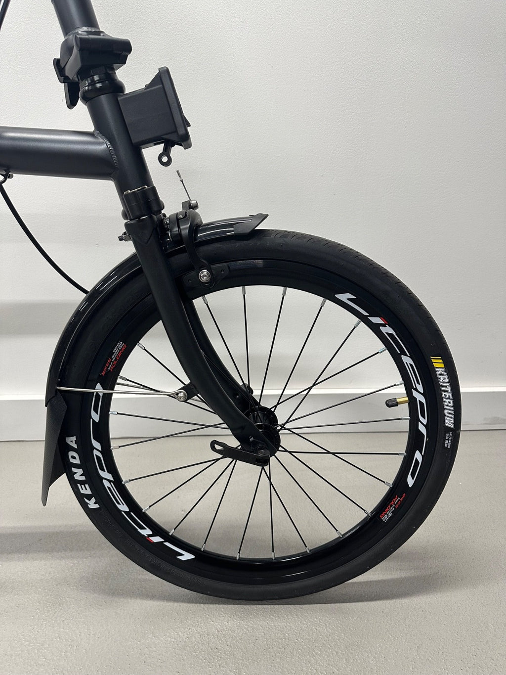Litepro R20 Brompton Style Folding Bike 20inch 9 Speed - M bar - Titanium Colour