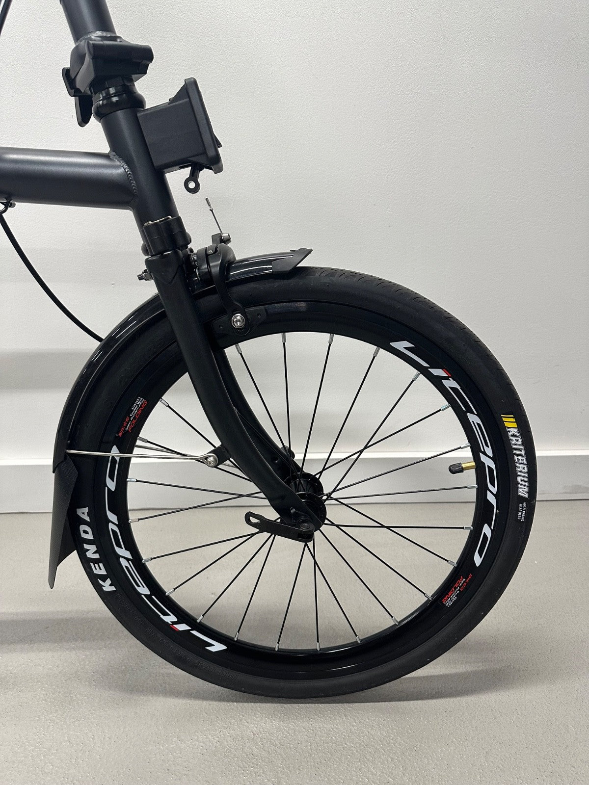 Litepro R20 Brompton Style Folding Bike 20inch 9 Speed - M bar - Titanium Colour