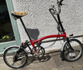 Brompton Folding Bike T5  Frame number 12616  colour red 1993