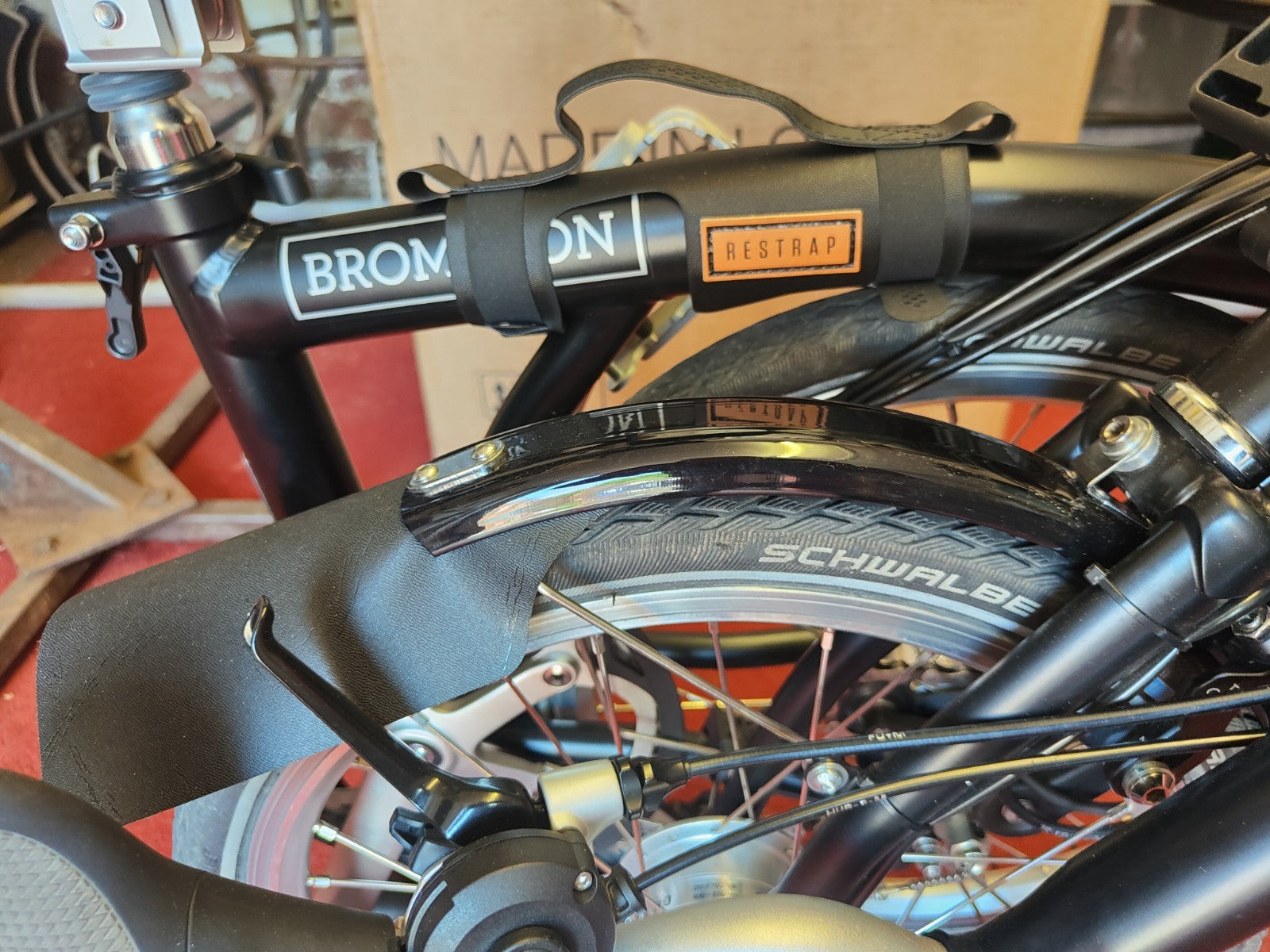 Brompton 3-Speed Sturmey Archer Black Foldable Bicycle