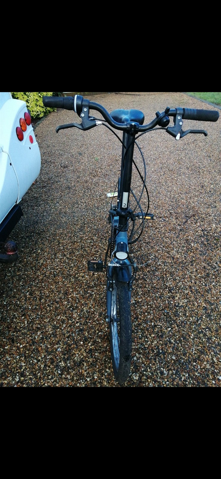 Blue Oxylane Folding Bike.. Works Read Advert