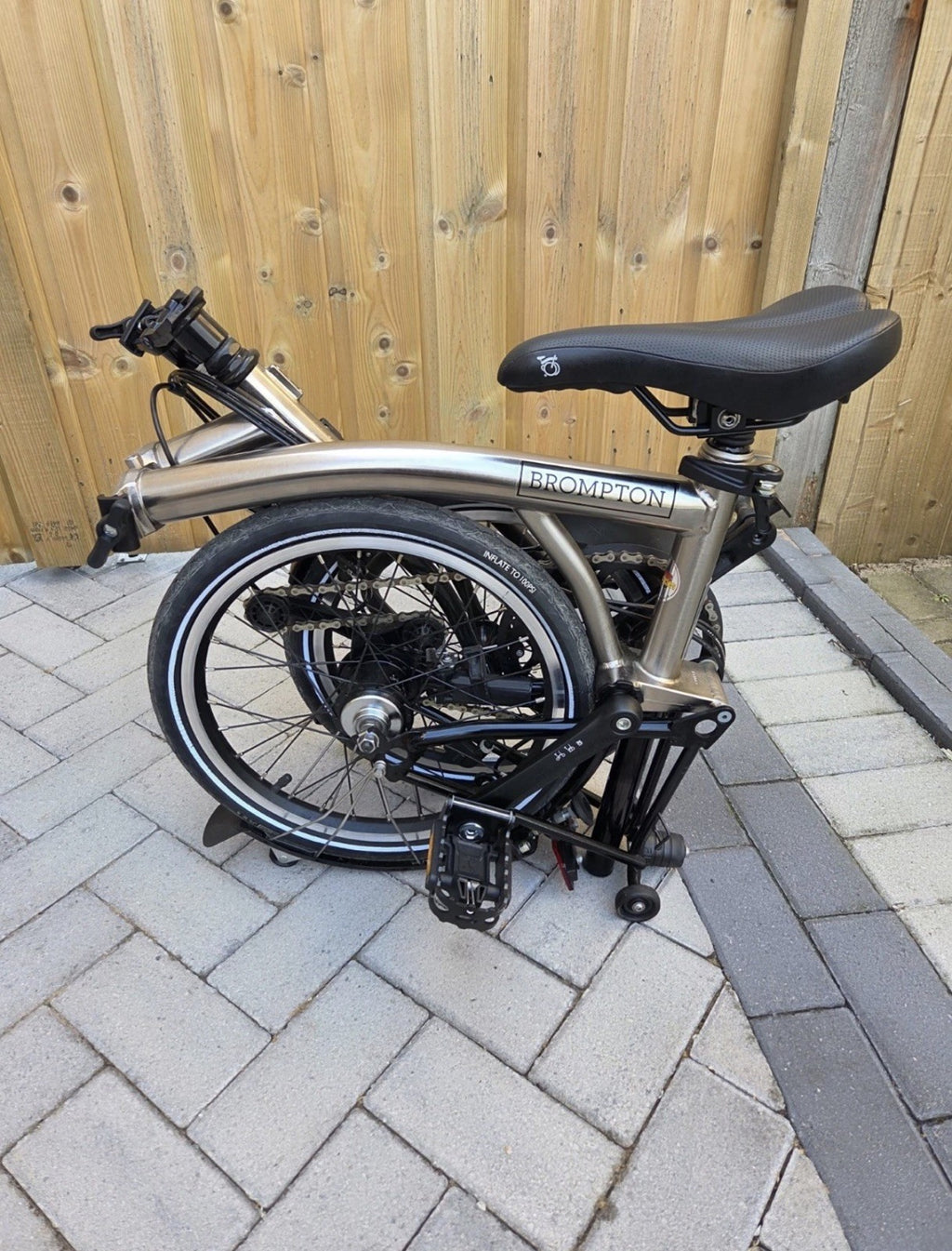 Brompton C Line H6L (6 Speed)  folding bicycle - Nickel Edition