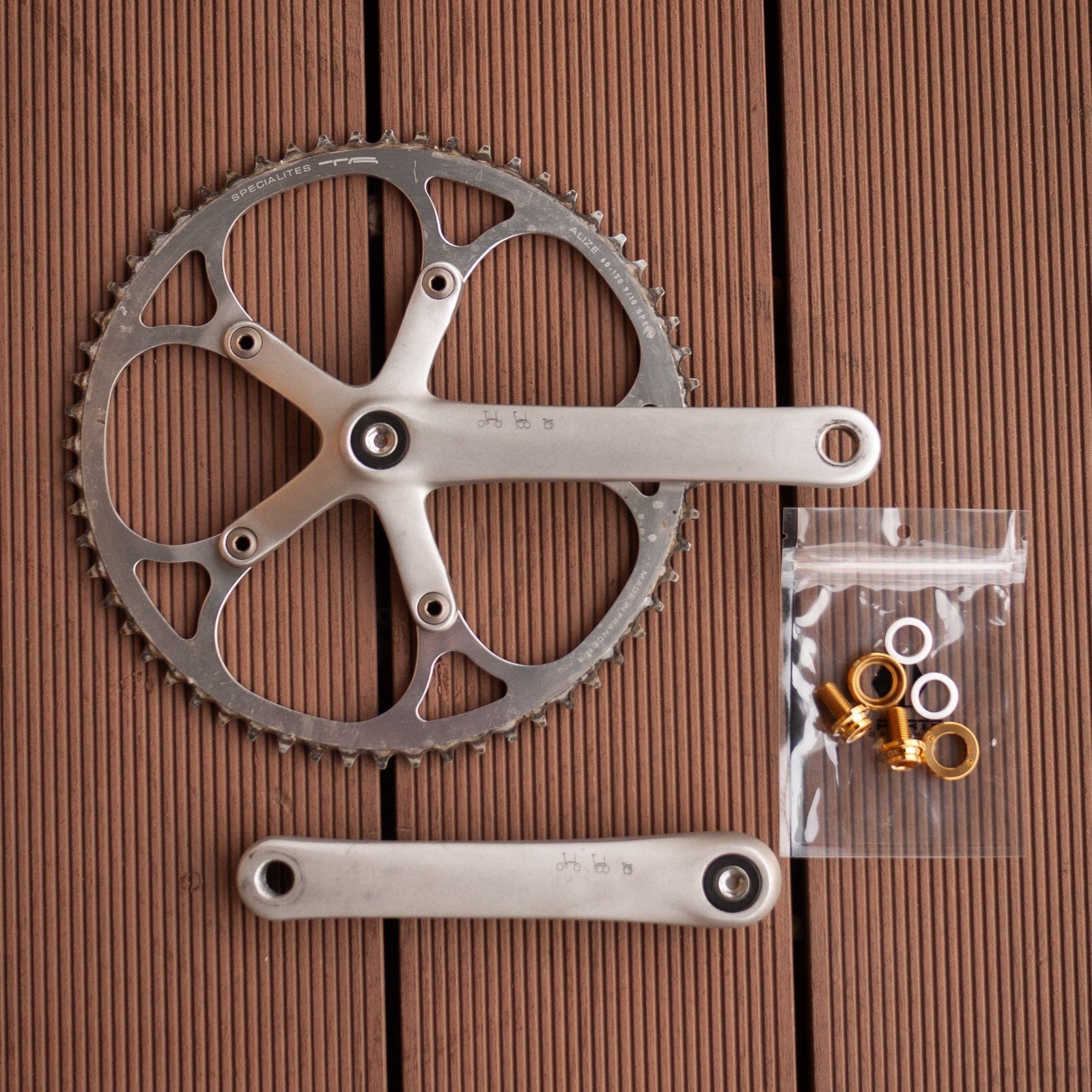 Brompton Spider Crankset 60T TA Specialites Ti Parts Workshop Ti Crank Bolt Set
