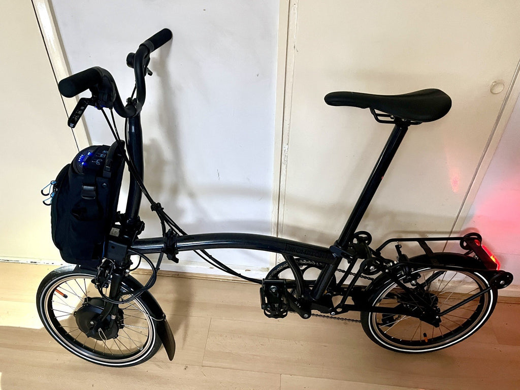 Brompton Bike P Line elctrc Urban 4 speed,  Midnight Black