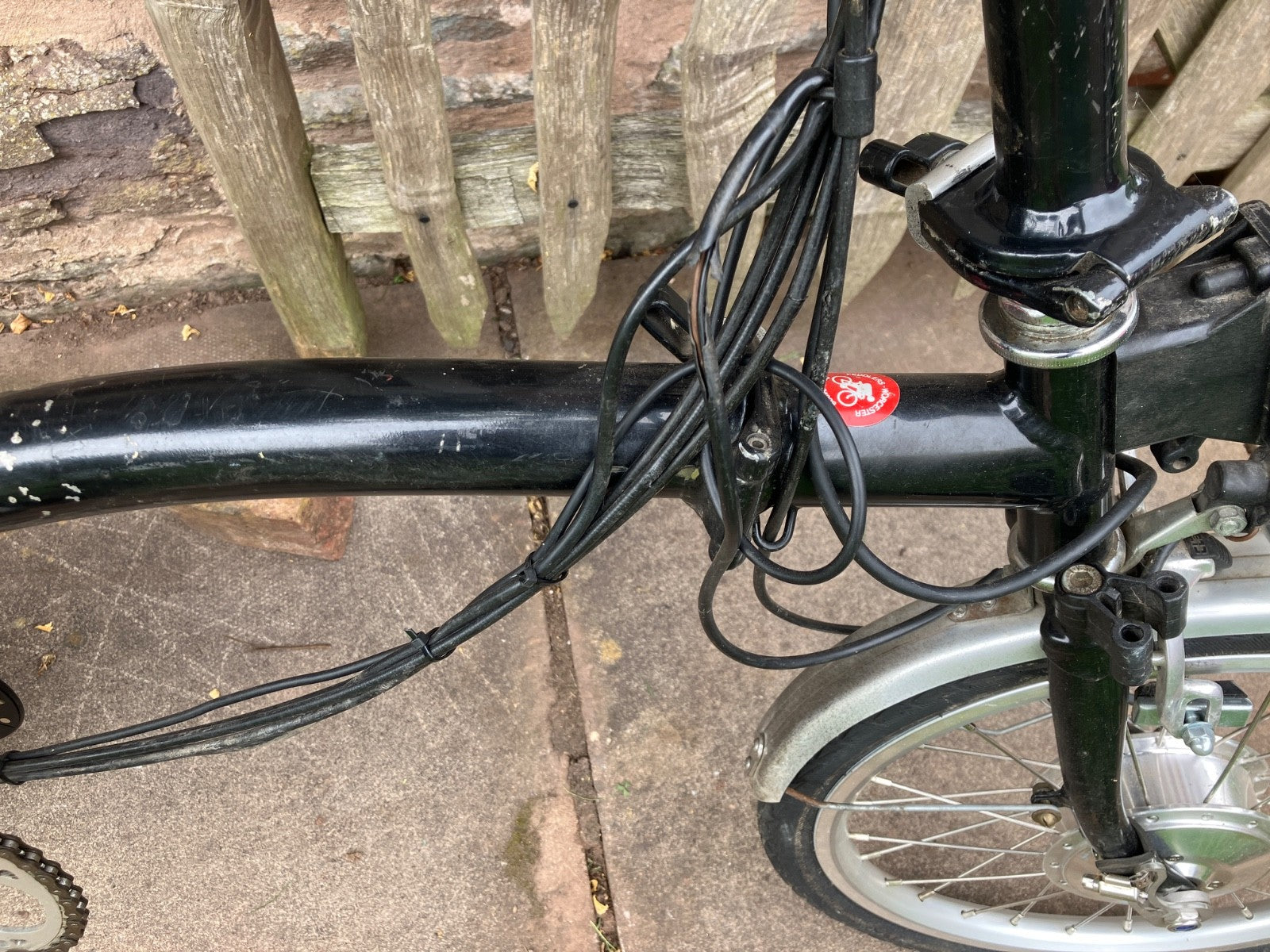 Vintage Brompton 1992-97 M5R 5-Speed Black – Modified with Swytch Conversion Kit