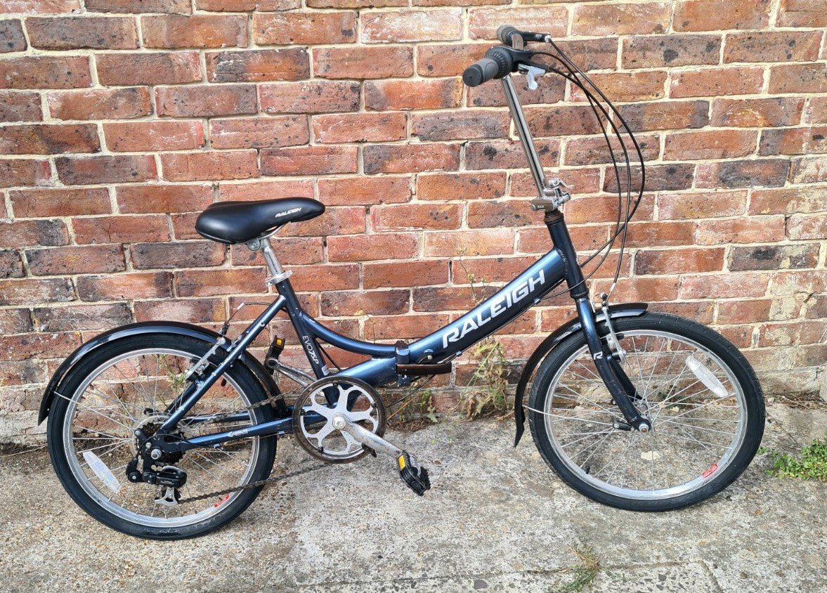 Raleigh EVO 7 SP Folding Bike Grey Bicycle 20" Wheels