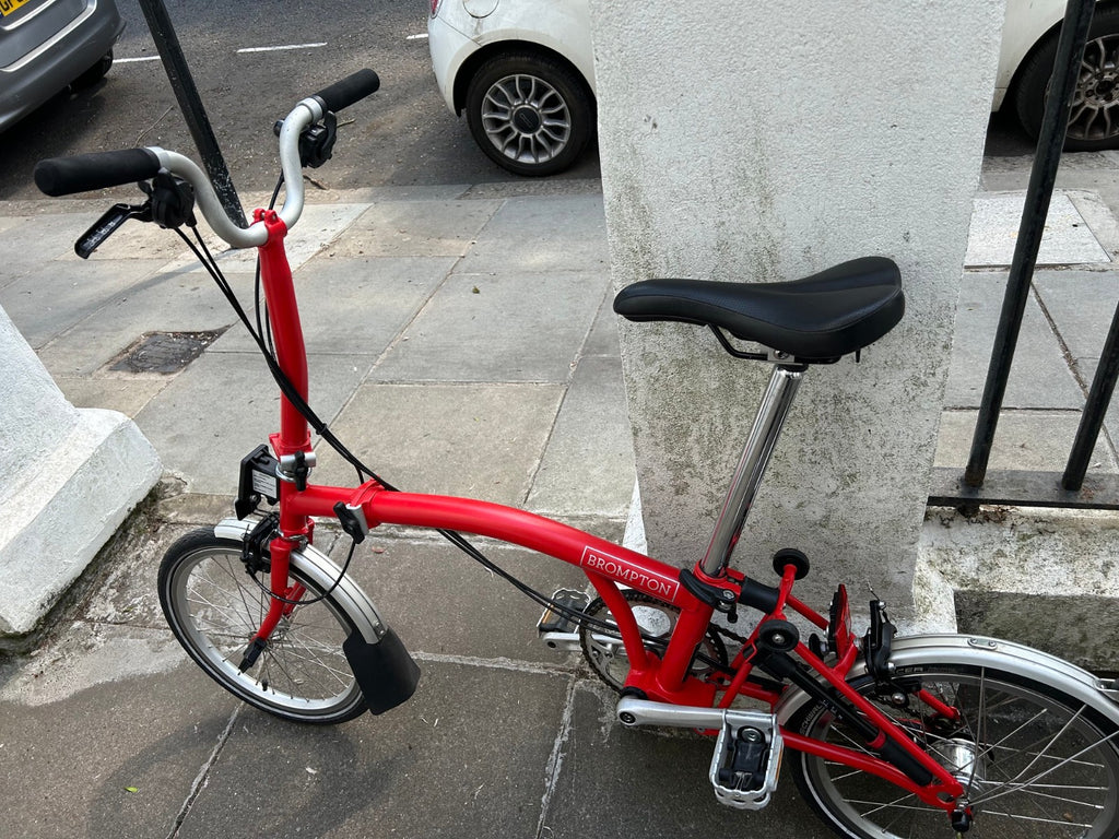 Brompton C Line Folding Bike - 6-Speed   Red