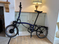 Brompton P Line 4 Speed 2024 M Type bar Folding Bike - Blue Lacquer