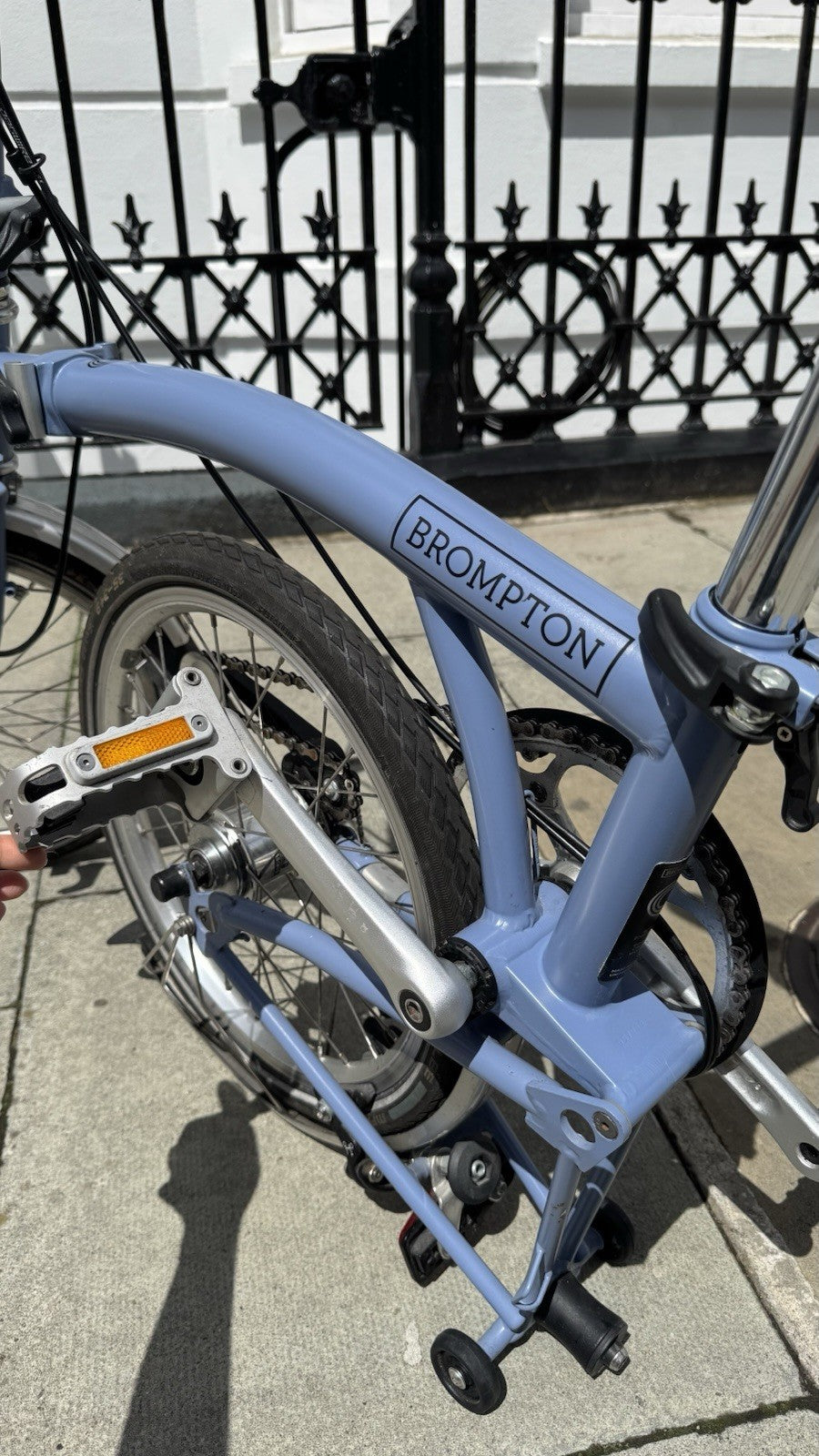 Brompton Folding Bike 3-Speed cloud blue