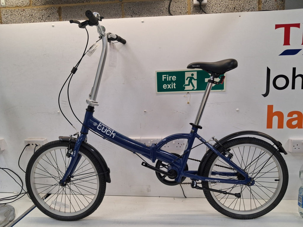 Apollo Tuck Single Speed 20'' Wheel One-Size Lightweight Folding Bike Blue A