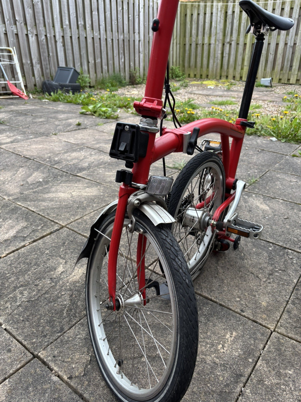 Brompton 2006 M3L Folding Bicycle 3-Speed in Red with many accessories