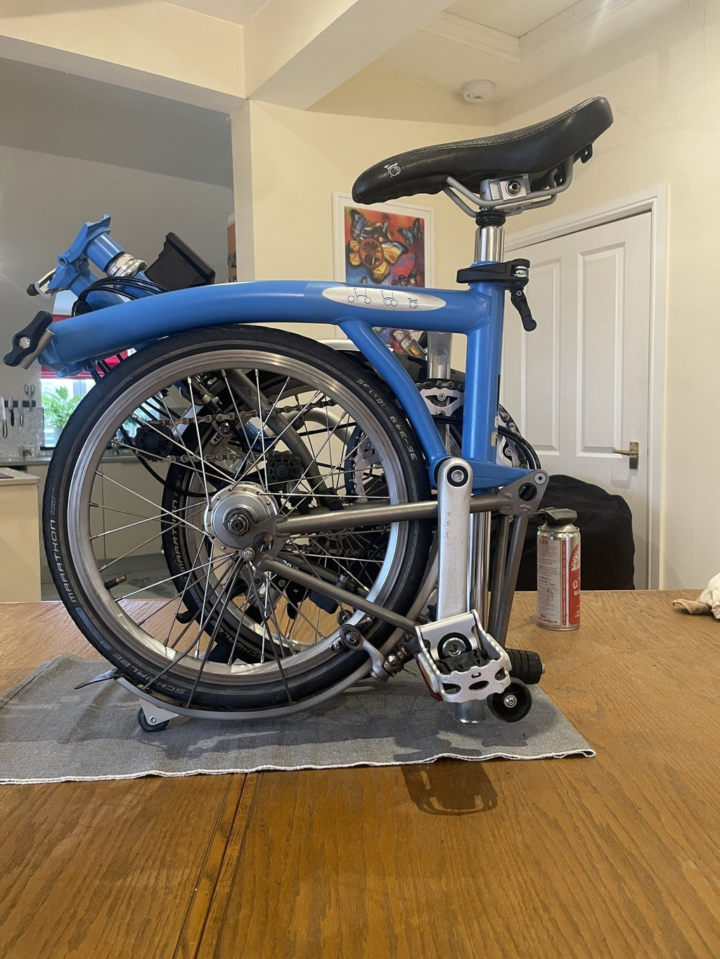 Brompton M6L-X Superlight Titanium 6 Speed - Tempest Blue - Excellent Condition