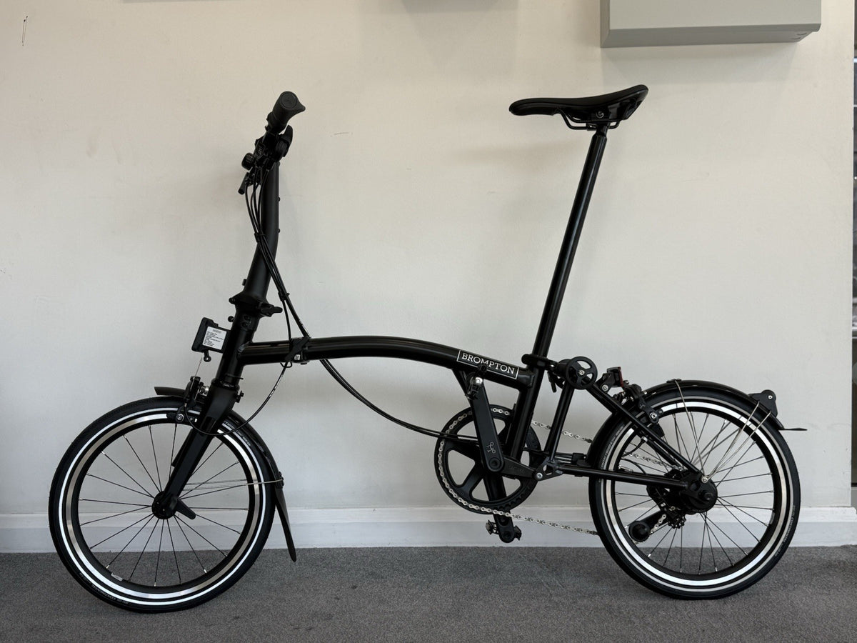 Brompton Folding Bike 12 Speed P Line Low Bar Excellent Condition Black P Line