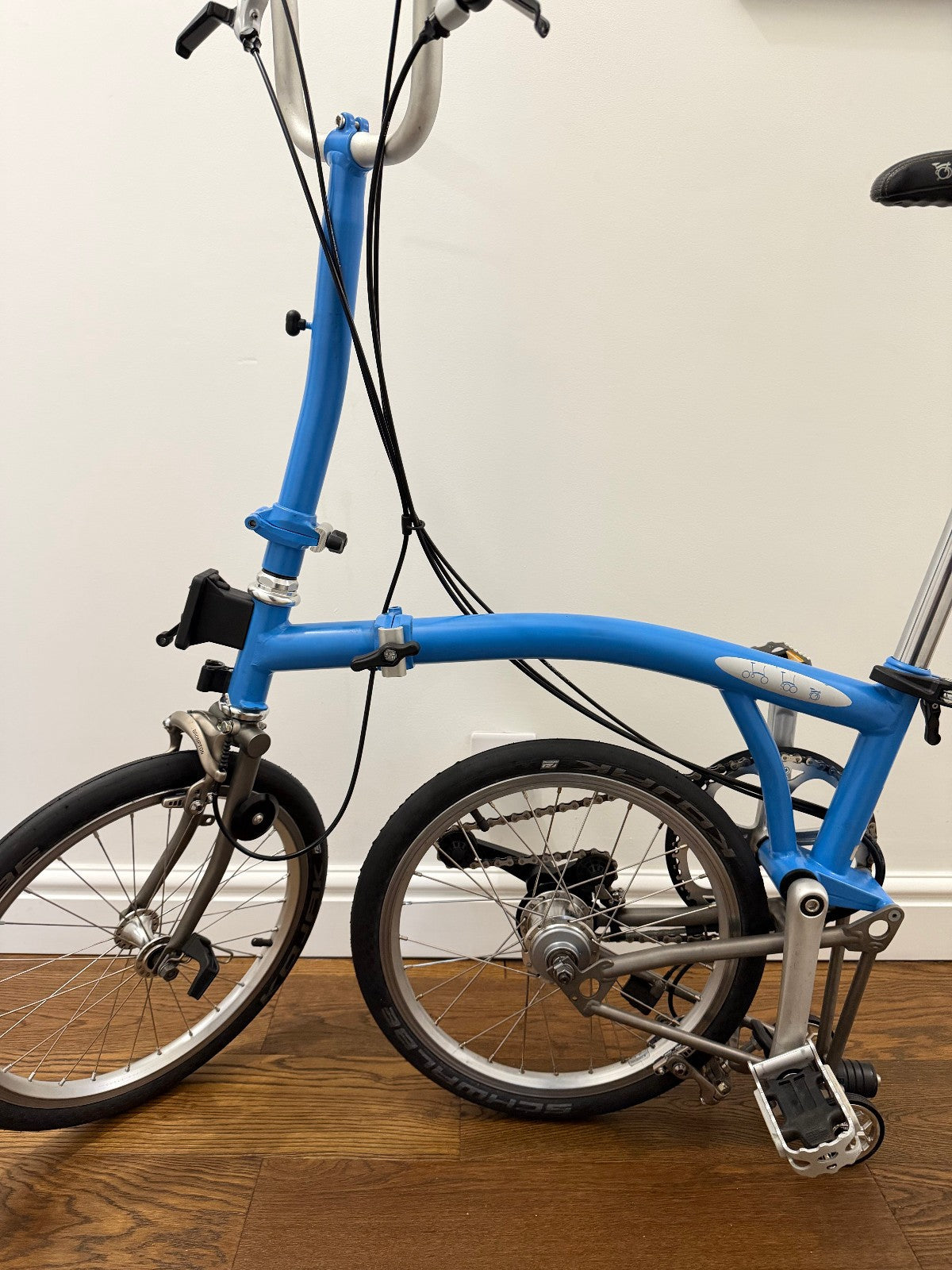 Rare Brompton H6E-X Superlight Special Order Cornflower Titanium Super Light P