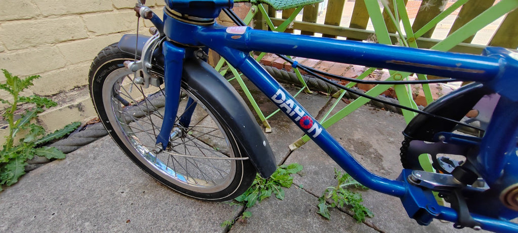 Dahon Folding Bicycle 16" Wheels Blue 3 speed Vintage GWO Collection Only Leics