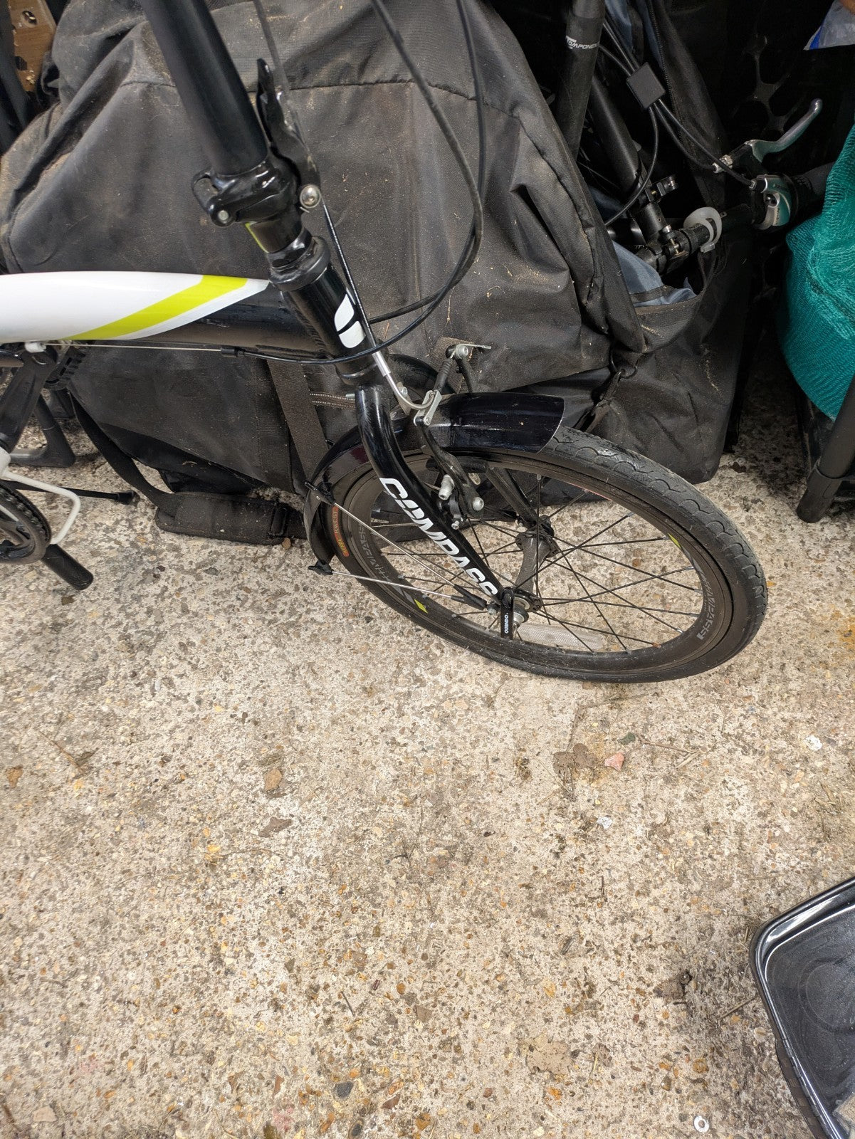 Compass Folding Bike 20” wheels In White