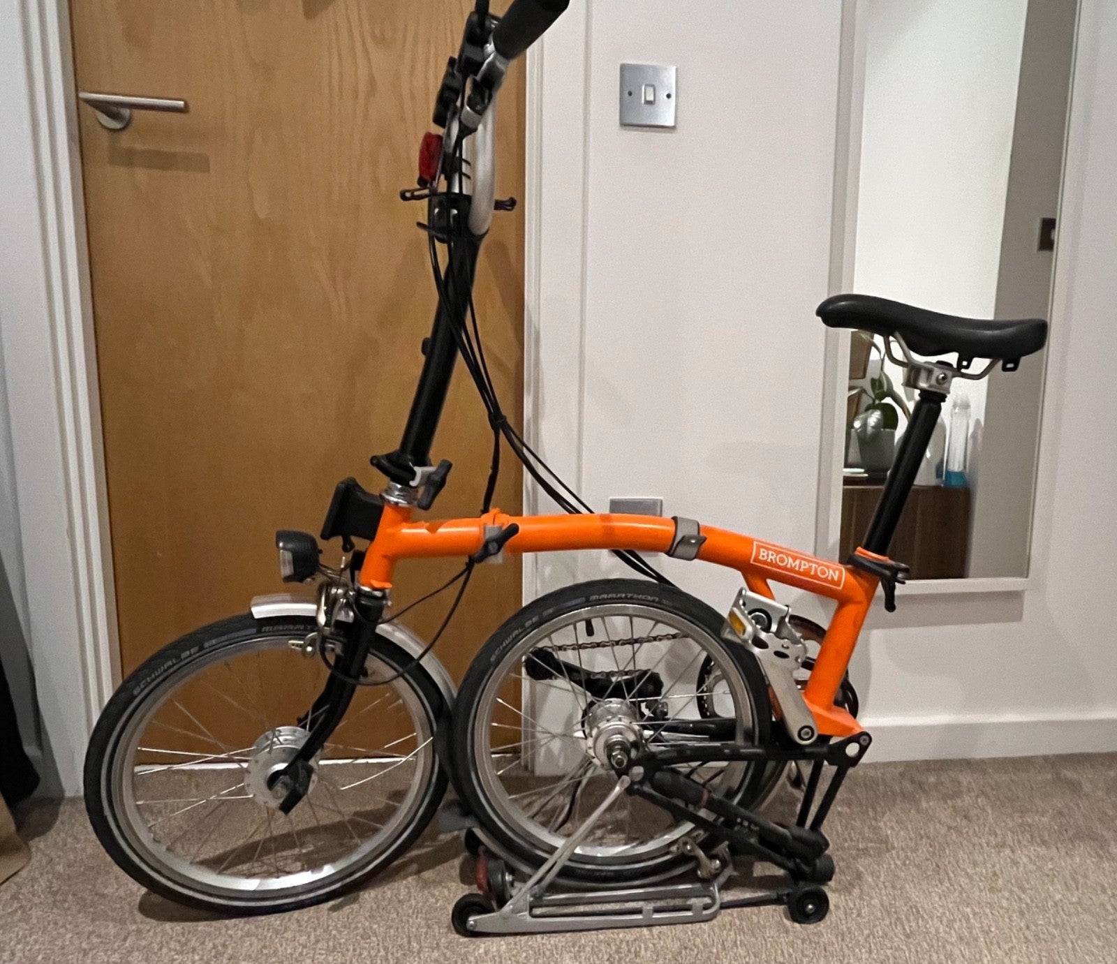 Brompton M6L Folding Bike Orange